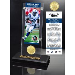 Edgerrin James 2020 HOF Bronze Coin Ticket Acrylic