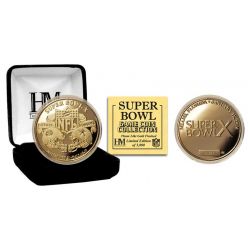 Super Bowl X 24kt Gold Flip Coin