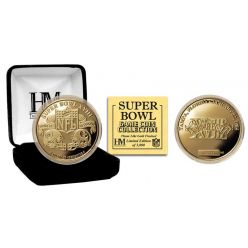 Super Bowl XVIII 24kt Gold Flip Coin