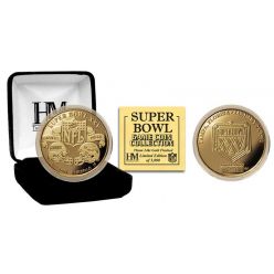 Super Bowl XXV 24kt Gold Flip Coin