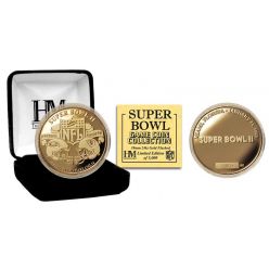 Super Bowl II 24kt Gold Flip Coin