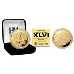 Super Bowl XLVI 24KT Gold Flip Coin