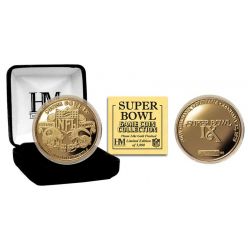 Super Bowl IX 24kt Gold Flip Coin