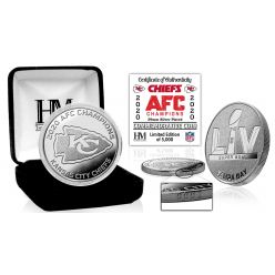 Kansas City Chiefs 2020 AFC Champions Silver Mint Coin