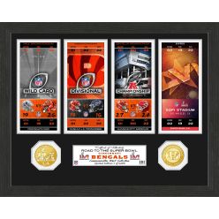Cincinnati Bengals Road to Super Bowl LVI Bronze Coin Ticket Photo Mint