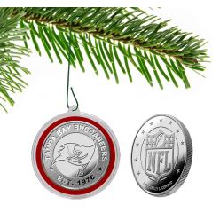 Tampa Bay Buccaneers Silver Coin Orna-Mint