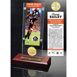 Champ Bailey Hall of Fame 2019 Bronze Coin Acrylic Desk Top