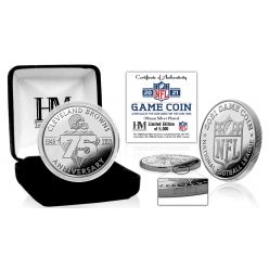 Cleveland Browns 2021 75th Anniversary Silver Game Coin