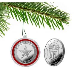 Dallas Cowboys Silver Coin Orna-Mint