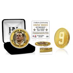 Drew Brees NFL Career Bronze Coin