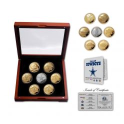 Dallas Cowboys 5-Time Super Bowl Champions 7 Coin Gold and Silver Coin Set