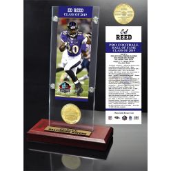 Ed Reed Hall of Fame 2019 Bronze Coin Acrylic Desk Top
