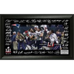 New England Patriots Super Bowl 51 Champions "Celebration" Signature Grid