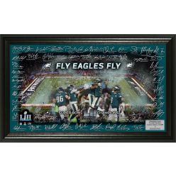 Philadelphia Eagles Super Bowl 52 Champions Signature Grid Frame