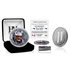 Julian Edelman NFL Career Silver Coin