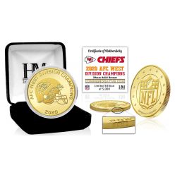 Kansas City Chiefs 2020 AFC West Division Champions Bronze Mint Coin
