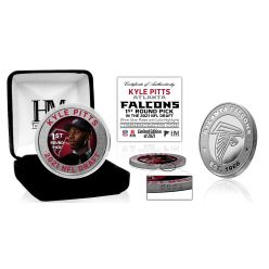 Kyle Pitts Atlanta Falcons 2021 NFL Draft 1st Round Pick Silver Mint Coin