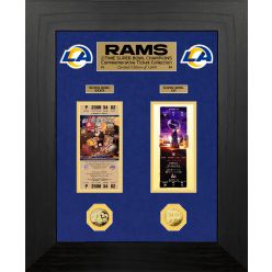 Los Angeles Rams Super Bowl 56 Champions Deluxe Ticket and Game Coin Collection