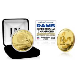 Los Angeles Rams Super Bowl 56 Champions Gold Mint Coin