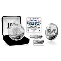 Los Angeles Rams Super Bowl 56 Champions 1TO .999 Pure Silver Mint Coin