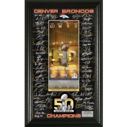 Denver Broncos Super Bowl 50 Champions Signature Ticket