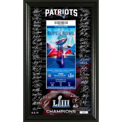 New England Patriots Super Bowl 53 Champions Signature Ticket