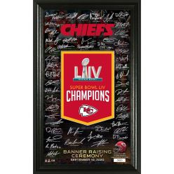 Kansas City Chiefs Super Bowl 54 Champions "Banner Raising" Signature Photo