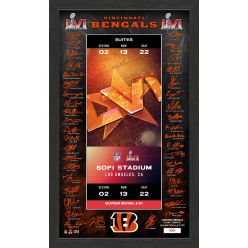 Cincinnati Bengals Super Bowl LVI Signature Ticket