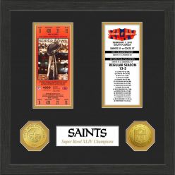 New Orleans Saints SB Championship Ticket Collection
