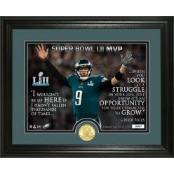 Nick Foles Super Bowl 52 Champion Quote Bronze Coin Photo Mint