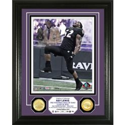 Ray Lewis Hall of Fame Induction Day Bronze Coin Photo Mint