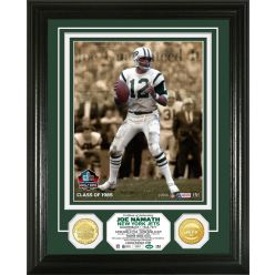 Joe Namath Pro Football Hall of Fame Bronze Coin Photo Mint