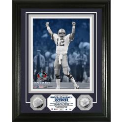 Roger Staubach Pro Football Hall of Fame Silver Coin Photo Mint
