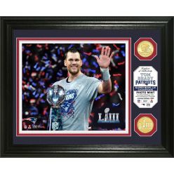 Tom Brady Super Bowl 53 Champion Trophy Bronze Coin Photo Mint