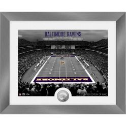 Baltimore Ravens Art Deco Stadium Silver Coin Photo Mint