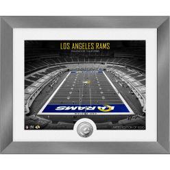 Los Angeles Rams Art Deco Stadium Silver Coin Photo Mint