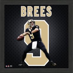 Drew Brees Jersey Number Frame