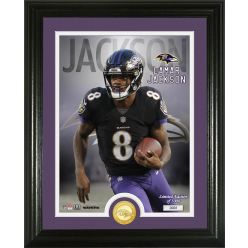 Lamar Jackson Bronze Coin Photo Mint