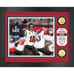 Tom Brady Super Bowl 55 MVP Bronze Coin Photo Mint
