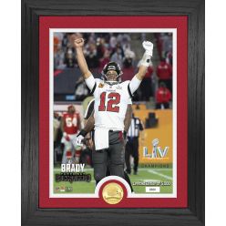 Tom Brady Super Bowl 55 Champion Bronze Coin Photo Mint