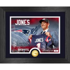Mac Jones New England Patriots 2021 NFL Draft 1st Round Bronze Coin Photo Mint