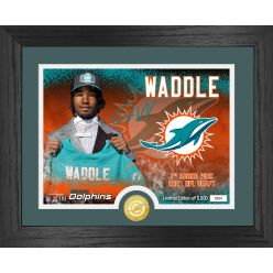 Jaylen Waddle Miami Dolphins 2021 NFL Draft 1st Round Bronze Coin Photo Mint
