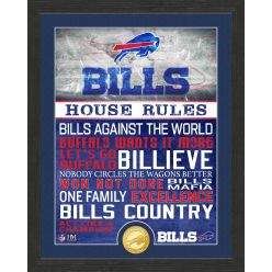 Buffalo Bills House Rules Bronze Coin Photo Mint