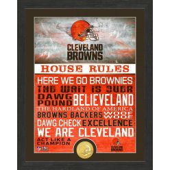 Cleveland Browns House Rules Bronze Coin Photo Mint