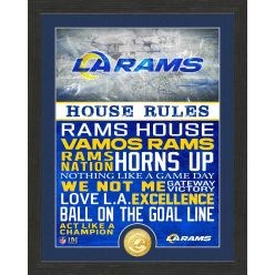 Los Angeles Rams House Rules Bronze Coin Photo Mint