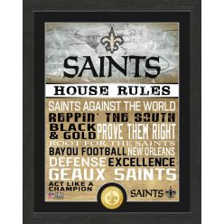 New Orleans Saints House Rules Bronze Coin Photo Mint