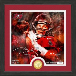 Tom Brady Surge Bronze Coin Signature Photo Mint