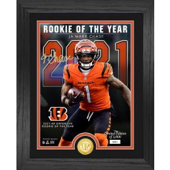 Ja'Marr Chase 2021 AP Offensive ROY Bronze Coin Photo Mint