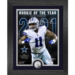 Micah Parsons 2021 AP Defensive ROY Silver Coin Photo Mint