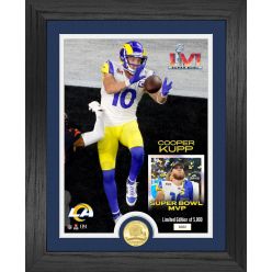Los Angeles Rams Super Bowl 56 MVP Cooper Kupp Bronze Coin Photo Mint